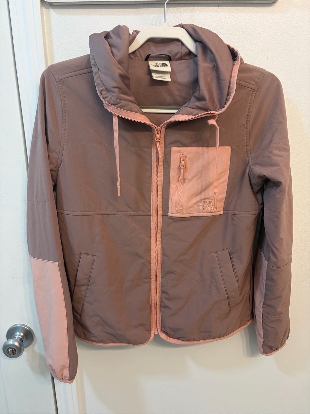 The North Face Two-Tone Dusty Rose Hooded Jacket